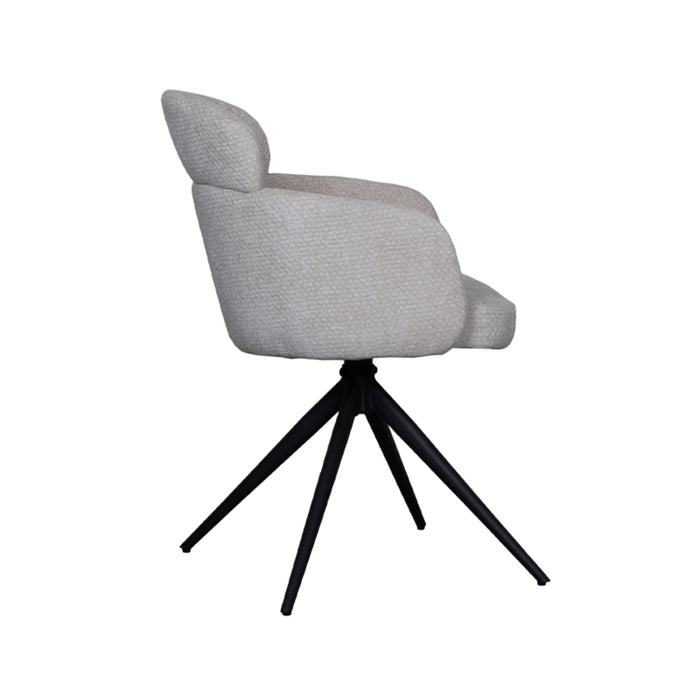 Eetkamerstoel Levi - Naturel - Elite - Draaibaar-Eetkamerstoelen-LABEL51