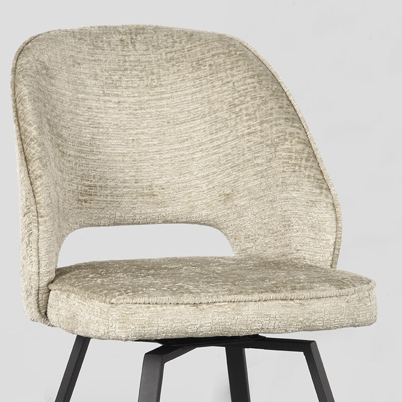 Eetkamerstoel Lewis Beige Elegance Draaibaar 52x66x84 cm-Eetkamerstoelen-LABEL51
