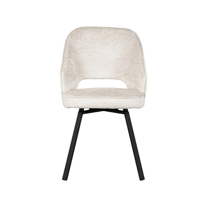 Eetkamerstoel Lewis - Creme - Elegance - Draaibaar-Eetkamerstoelen-LABEL51