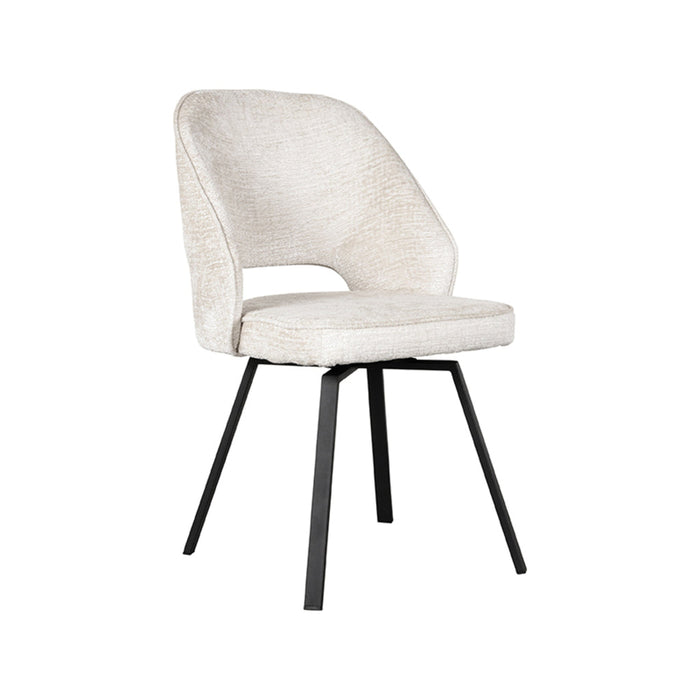 Eetkamerstoel Lewis - Creme - Elegance - Draaibaar-Eetkamerstoelen-LABEL51