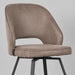 Eetkamerstoel Lewis - Taupe - Micro Suede - Draaibaar-Eetkamerstoelen-LABEL51
