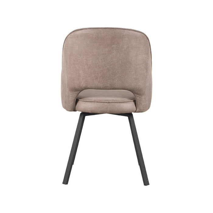 Eetkamerstoel Lewis - Taupe - Micro Suede-Eetkamerstoelen-LABEL51