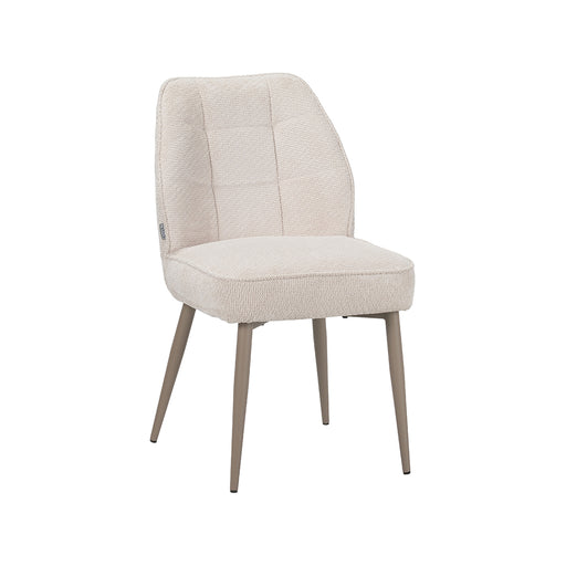 Eetkamerstoel Liam Stof Naturel 48x62x83 cm-Eetkamerstoelen-LABEL51