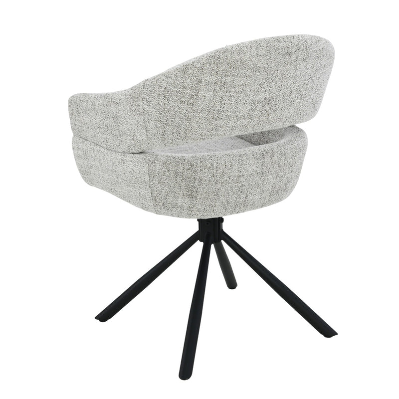 Eetkamerstoel Linn Bisque Oasis Draaibaar 58 cm 58x62x85 cm-Eetkamerstoelen-Livingfurn