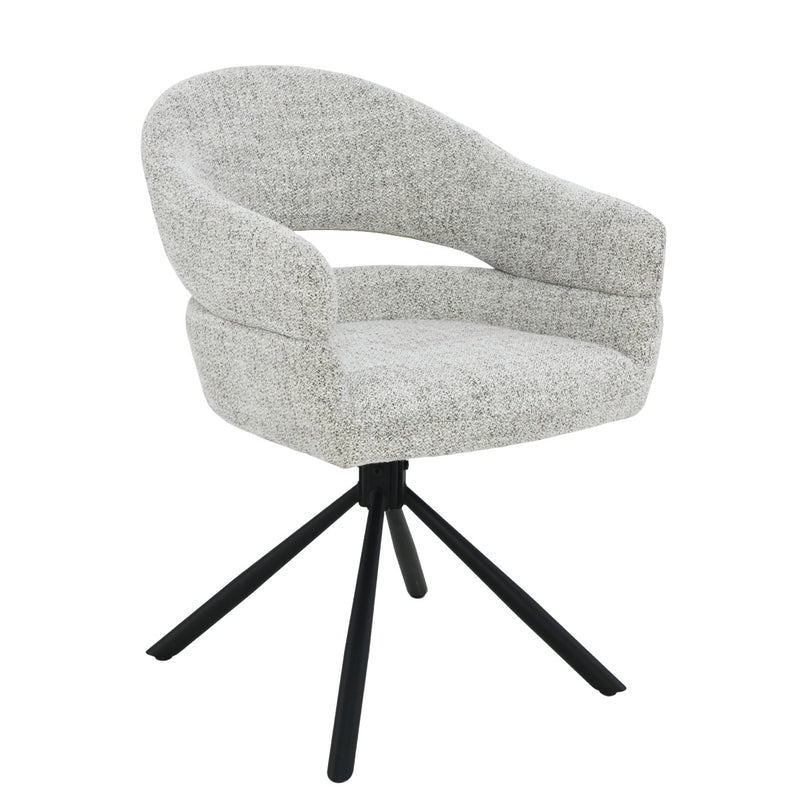 Eetkamerstoel Linn Bisque Oasis Draaibaar 58 cm 58x62x85 cm-Eetkamerstoelen-Livingfurn