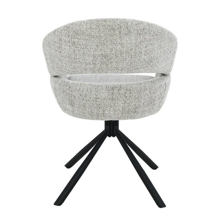 Eetkamerstoel Linn Bisque Oasis Draaibaar 58 cm-Livingfurn