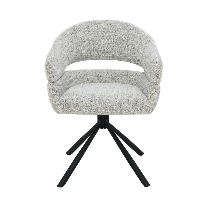 Eetkamerstoel Linn Bisque Oasis Draaibaar 58 cm-Livingfurn