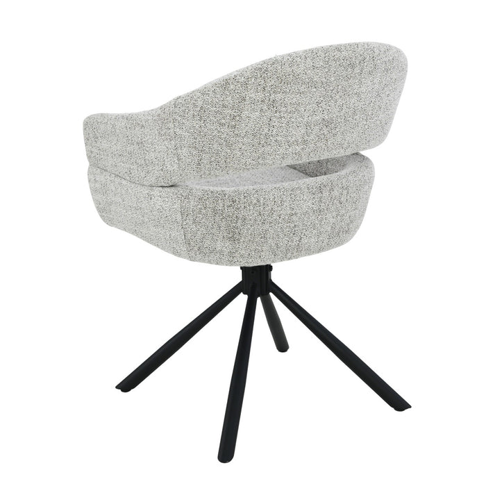 Eetkamerstoel Linn Bisque Oasis Draaibaar 58 cm-Livingfurn