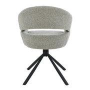 Eetkamerstoel Linn Taupe Draaibaar 58 cm 58x62x85 cm-Eetkamerstoelen-Livingfurn