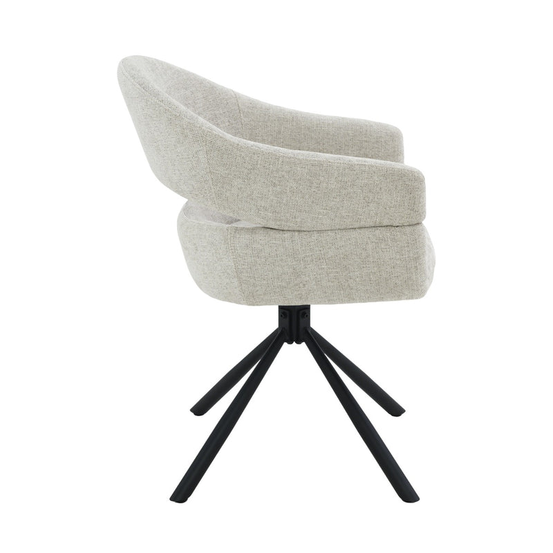 Eetkamerstoel Linn Toffee Draaibaar 58 cm 58x62x85 cm-Eetkamerstoelen-Livingfurn