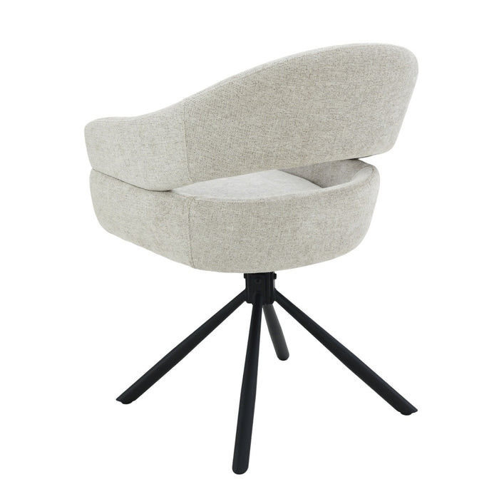 Eetkamerstoel Linn Toffee Draaibaar 58 cm-Eetkamerstoelen-Livingfurn