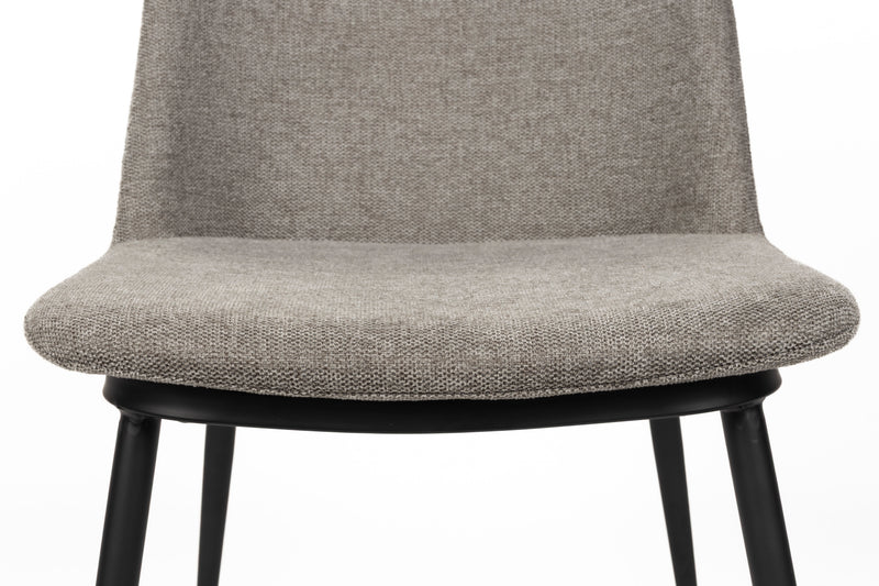 Eetkamerstoel Lionel Light Nylon en polyester Grijs 63x49.6 cm-Eetkamerstoelen-Creating Home