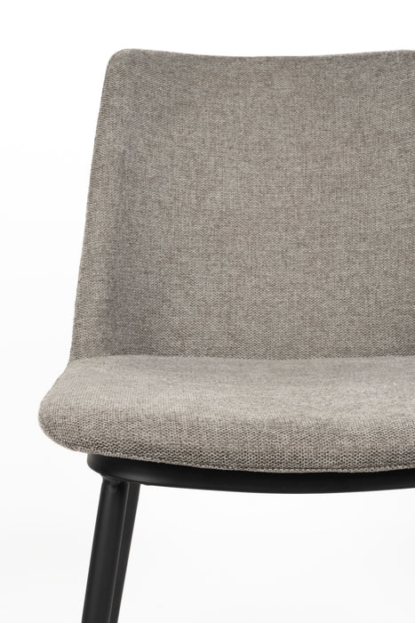 Eetkamerstoel Lionel Light Nylon en polyester Grijs 63x49.6 cm-Fauteuils-Creating Home
