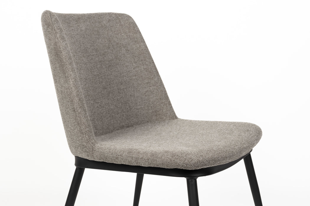 Eetkamerstoel Lionel Light Nylon en polyester Grijs 63x49.6 cm-Fauteuils-Creating Home