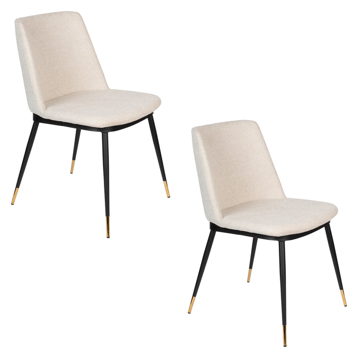 Eetkamerstoel Lionel Nylon en polyester Beige 63x49.6 cm