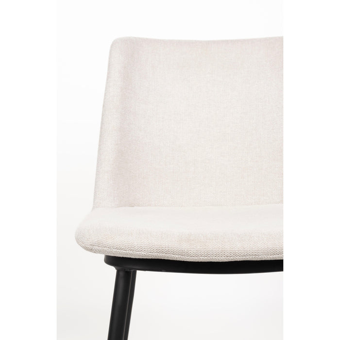 Eetkamerstoel Lionel Nylon en polyester Beige 63x49.6 cm-Eetkamerstoelen-Creating Home