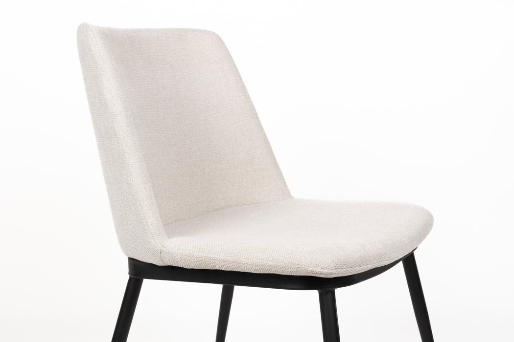 Eetkamerstoel Lionel Nylon en polyester Beige 63x49.6 cm-Eetkamerstoelen-Creating Home