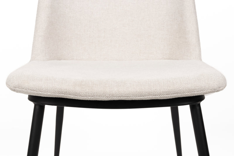 Eetkamerstoel Lionel Nylon en polyester Beige 63x49.6 cm-Eetkamerstoelen-Creating Home