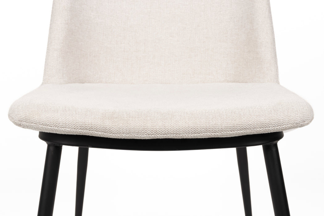 Eetkamerstoel Lionel Nylon en polyester Beige 63x49.6 cm-Eetkamerstoelen-Creating Home