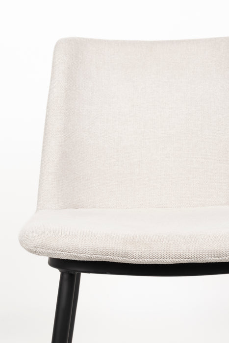 Eetkamerstoel Lionel Nylon en polyester Beige 63x49.6 cm-Fauteuils-Creating Home