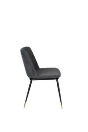 Eetkamerstoel Lionel Nylon en polyester Donkergrijs 63x49.6 cm-Eetkamerstoelen-Creating Home