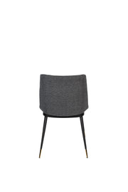 Eetkamerstoel Lionel Nylon en polyester Donkergrijs 63x49.6 cm-Eetkamerstoelen-Creating Home