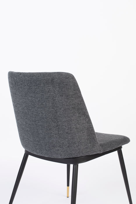 Eetkamerstoel Lionel Nylon en polyester Donkergrijs 63x49.6 cm-Eetkamerstoelen-Creating Home