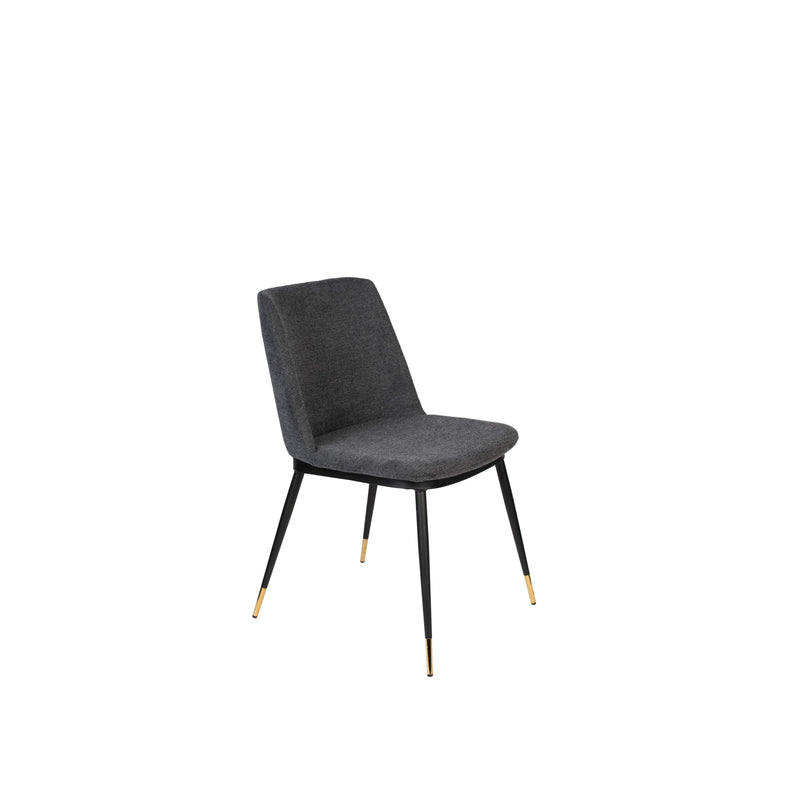 Eetkamerstoel Lionel Nylon en polyester Donkergrijs 63x49.6 cm-Eetkamerstoelen-Creating Home