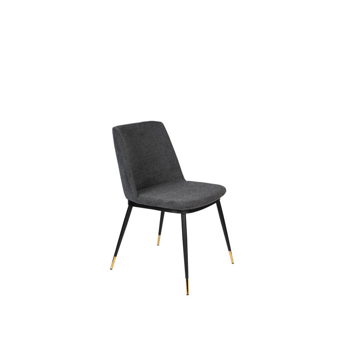 Eetkamerstoel Lionel Nylon en polyester Donkergrijs 63x49.6 cm-Eetkamerstoelen-Creating Home