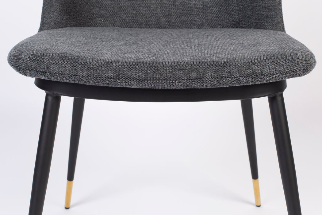 Eetkamerstoel Lionel Nylon en polyester Donkergrijs 63x49.6 cm-Fauteuils-Creating Home