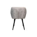 Eetkamerstoel Liverpool S/2 - 56x61x79 - Velours/metaal - Beige/zwart-Eetkamerstoelen-HSM Collection