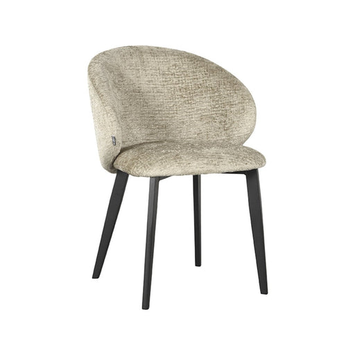 Eetkamerstoel Logan - Beige - Fluweel-Eetkamerstoelen-LABEL51