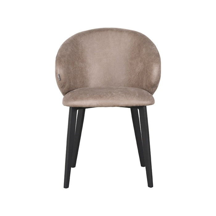 Eetkamerstoel Logan - Taupe - Micro Suede-Eetkamerstoelen-LABEL51