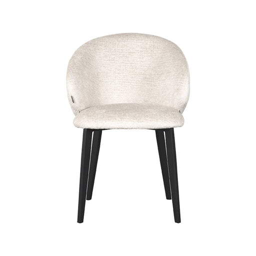 Eetkamerstoel Logan - crème - Micro Suede-Eetkamerstoelen-LABEL51