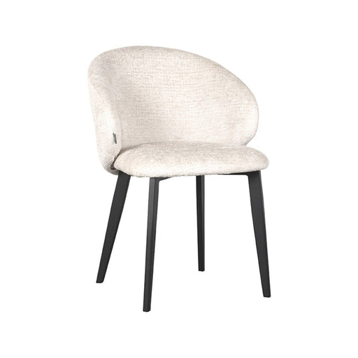 Eetkamerstoel Logan - crème - Micro Suede-Eetkamerstoelen-LABEL51