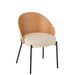 Eetkamerstoel Lone Ply Hout | Metaal Natuurlijk | Beige-Eetkamerstoelen-J-Line