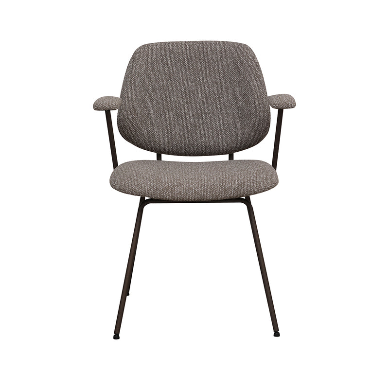 Eetkamerstoel Loreto Mushroom Royal Boucle Brons 59x59x82 cm-Eetkamerstoelen-LABEL51