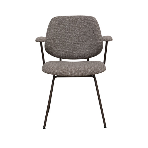 Eetkamerstoel Loreto Mushroom Royal Boucle Brons 59x59x82 cm-Eetkamerstoelen-LABEL51