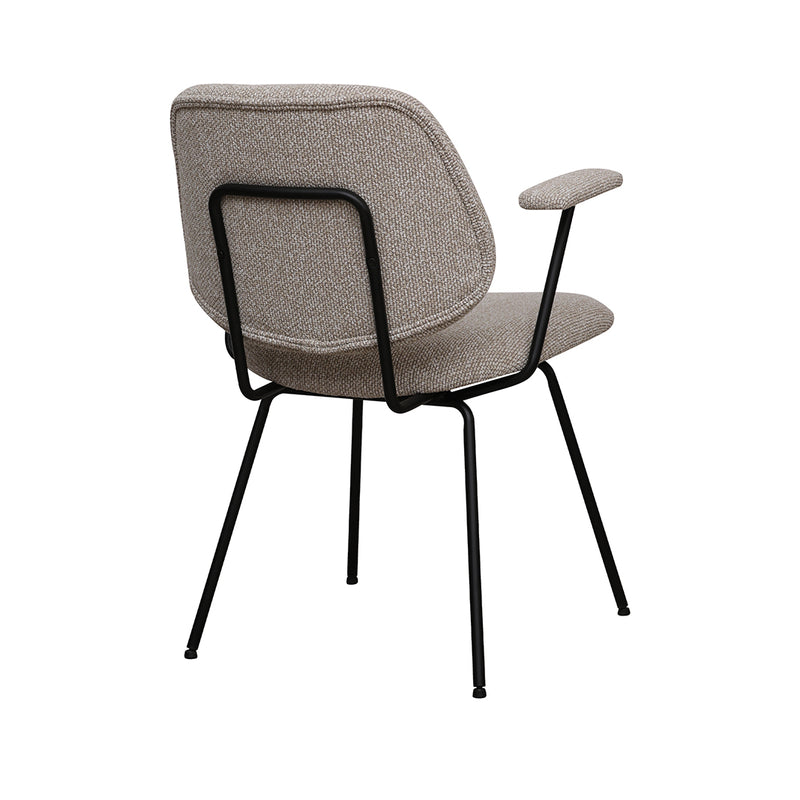 Eetkamerstoel Loreto Naturel Royal Boucle 59x59x82 cm-Eetkamerstoelen-LABEL51