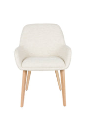 Eetkamerstoel Loua Off-white Polyester Wit 59x59 cm-Eetkamerstoelen-Creating Home