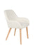 Eetkamerstoel Loua Off-white Polyester Wit 59x59 cm-Eetkamerstoelen-Creating Home