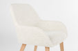 Eetkamerstoel Loua Off-white Polyester Wit 59x59 cm-Eetkamerstoelen-Creating Home