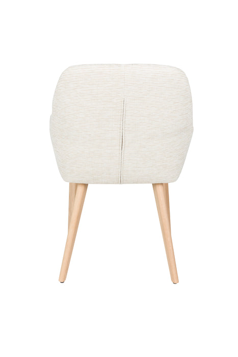 Eetkamerstoel Loua Off-white Polyester Wit 59x59 cm-Eetkamerstoelen-Creating Home