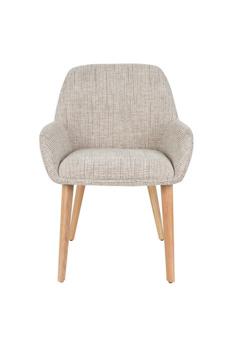 Eetkamerstoel Loua Polyester Bruin 59x59 cm-Eetkamerstoelen-Creating Home