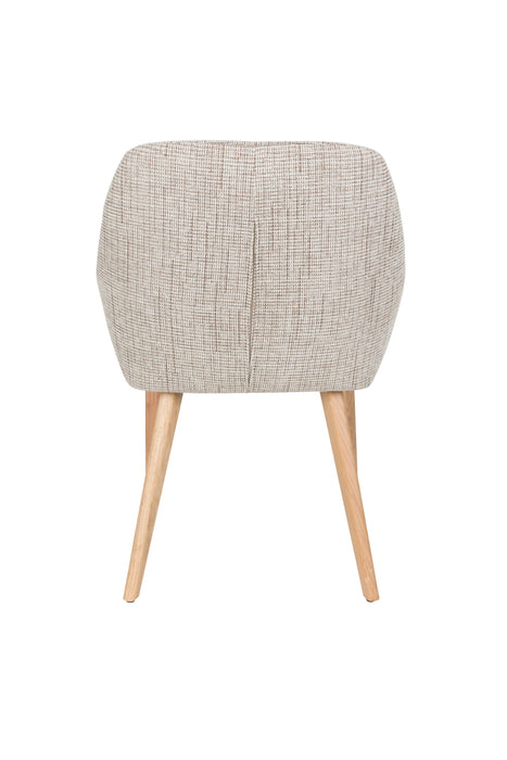 Eetkamerstoel Loua Polyester Bruin 59x59 cm-Eetkamerstoelen-Creating Home