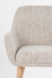 Eetkamerstoel Loua Polyester Bruin 59x59 cm-Eetkamerstoelen-Creating Home