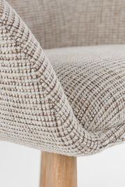 Eetkamerstoel Loua Polyester Bruin 59x59 cm-Eetkamerstoelen-Creating Home