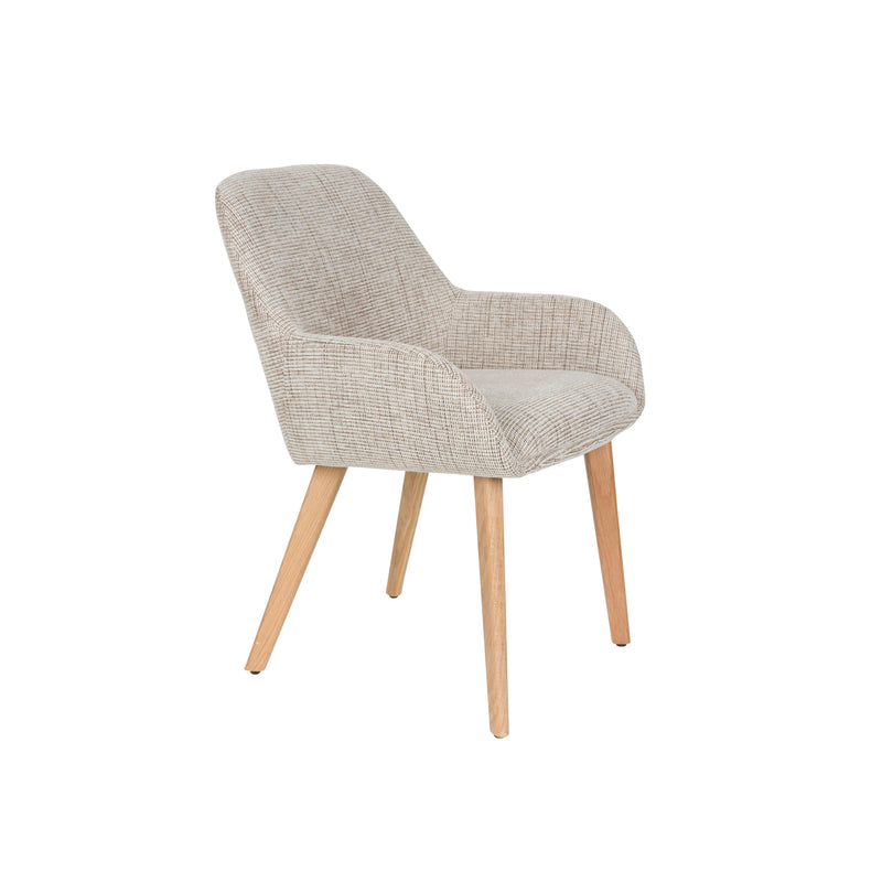 Eetkamerstoel Loua Polyester Bruin 59x59 cm-Eetkamerstoelen-Creating Home