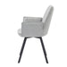 Eetkamerstoel Louise Grijs Draaibaar 58 cm-Eetkamerstoelen-Livingfurn