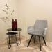 Eetkamerstoel Louise Grijs Draaibaar 58 cm-Eetkamerstoelen-Livingfurn